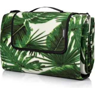 Picknickdecke Wasserdicht Isoliert Garten Campingdecke Outdoor Stranddecke Meteor XL 175x200 cm Blätter - Bunt