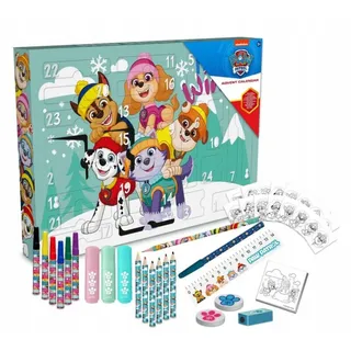 PAW PATROL Adventskalender Paw Patrol Adventskalender 2025 – 24 Schul- und Kreativ-Gadgets (1-tlg)