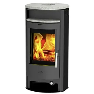 Fireplace Kaminofen Burma  (6 kW, Raumheizvermögen: 108 m3, Material Verkleidung: Speckstein, Schwarz)