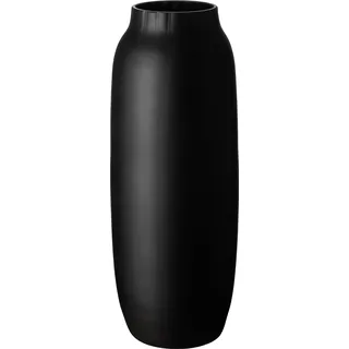 Giessle® Bodenvase 50cm hoch Glasvase groß XL Vase aus Glas für Pampasgras (Schwarz matt)