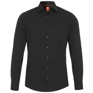 Hatico Langarmhemd schwarz M