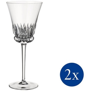 Villeroy & Boch Weißweinglas Grand Royal Weißweinkelch, Set 2tlg 216mm, Glas beige
