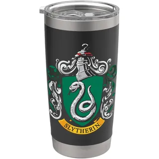Harry Potter Slytherin House Crest Doppelwandiger Edelstahl-Thermobecher