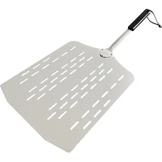 cozze Pizzaschaufel aus Aluminium, 60 x 28 x 28 cm, aus perforiertem Stahl