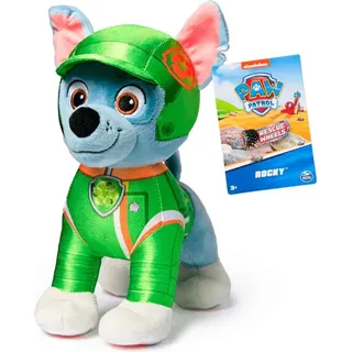 PAW Patrol Rescue Wheels – Basis Plüsch 20 cm (sortiert, Zufallsauswahl), Spielzeug-Hund, 3 Jahr(e) - Blau/Braun