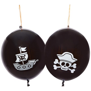 Punch Luftballons Pirat (10 Stück) Mitgebsel