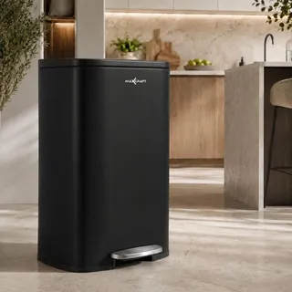 MAXCRAFT Mülleimer 50 l Schwarz