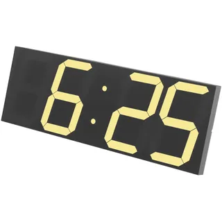 LED Wanduhr Digital, Moderner Wand-/Tischwecker mit Fernbedienung, Countdown Timer, 16 Alarme, Temperatur & Datum Anzeige, 8 Helligkeitsstufen, Schwarz (45x16cm) – Ideal für Wohnzimmer, Büro, Küche