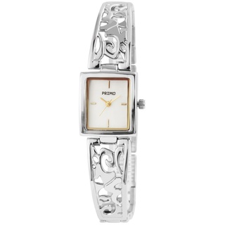 Design Damen Armband Uhr Weiß Silber Analog Metall Mode Trend Quarz
