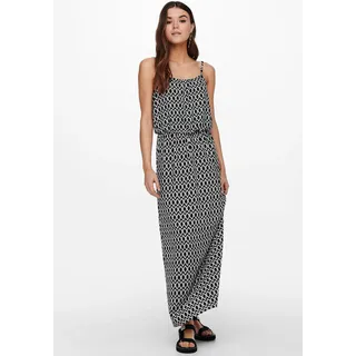 Only Kleid Maxi schwarz/weiß 36