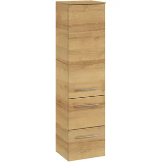 Pelipal Cassca Midischrank 30 x 121 cm mit 1 Drehtür und 2 Auszügen, Badmöbel,