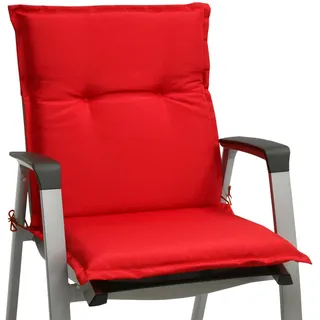 Beautissu Niederlehner Auflage 100 x 50 x 6 cm rot 1-tlg.