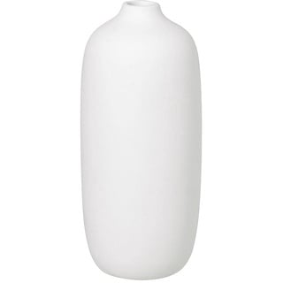 blomus Vase CEOLA, Dekovase, Blumenvase, Keramik, White, H 18 cm, D 8 cm, 66167