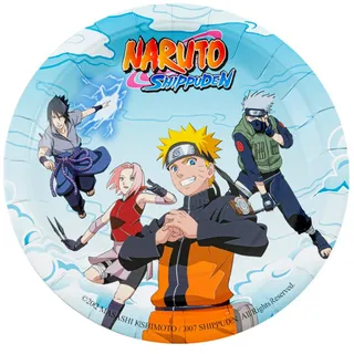 Chaks Naruto 12802-NA, Pappteller, 23 cm, 8 Stück