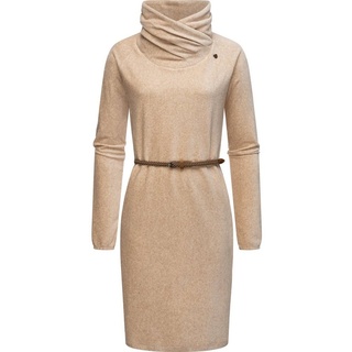 Ragwear Sweatkleid Belita warmes Cord-Kleid mit breitem Schlauchkragen braun M (38)