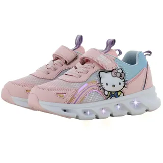 Leomil Hello Kitty Turnschuhe Mädchen mit LED, Schuhe Kinder | Kinderschuhe Mädchen, Blinkschuhe Kinder, Ideal for Schule und Freizeit, Sanrio, Geschenk - 26 EU