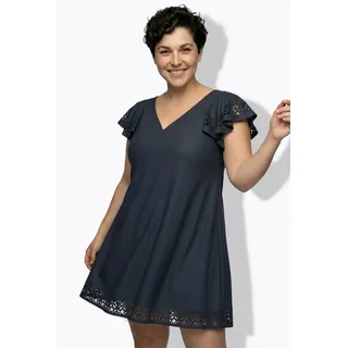 Ulla Popken Badekleid Damen Schwarz 48