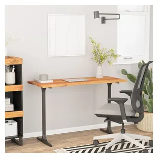 vidaXL Schreibtischplatte 120x50x2,5 cm Rechteckig Massivholz Braun