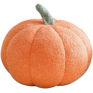 Halloween-kürbis-dekokissen – Weiches Und Flauschiges Kürbiskissen Fürs Sofa – Niedliche Halloween-dekoration – 35 Cm – Orange