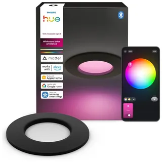 Philips Einbauleuchte Ø 9 cm Schwarz