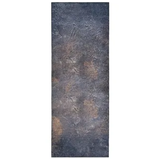 Mazovia Küchenteppich 80 x 200 cm Küchenläufer Waschbar bei 30°C - rutschfest, Tierfreundlich und Pflegeleicht - Kurzflor Teppich Läufer für Küche Kitchen Grau Rost