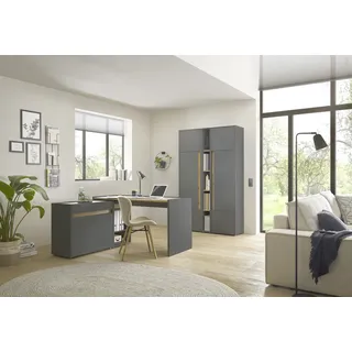 Home Affaire Büromöbel-Set HOME AFFAIRE "CiTY/GiRON", grau (anthrazit), B:273cm H:200cm T:120cm, Arbeitsmöbel-Sets, Büromöbel-Set