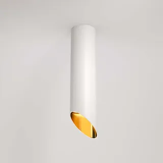 Deckenleuchte Deckenlampe Deckenspot Wohnzimmerleuchte Weiss Gold H 25 cm