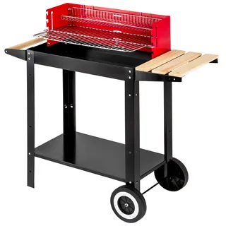 BBQ Grillwagen Grill Holzkohlegrill Kohlegrill Gartengrill Holzkohle 86x34x80cm
