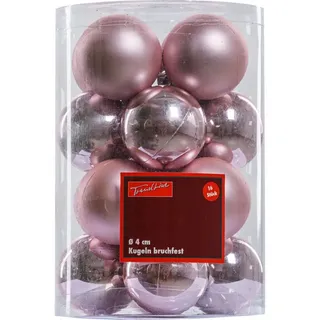 Trendline Christbaumkugeln 16 Kugeln Ø 3,5 cm Rot Weihnachtskugeln