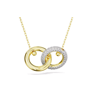 Swarovski Charms - Dextera pendant, Interlocking loop, Gold-tone plat - Gr. unisize - in Weiß - für Damen