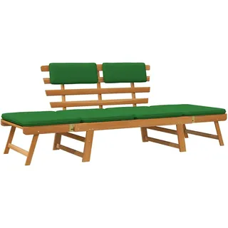 vidaXL Gartenbank 190 x 63 x 74 cm Grün