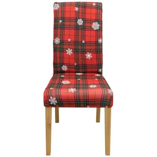 BTTO Stuhlhusse Stuhlhusse Stretch,Weihnachten Hussen für Stühle, Weihnachten Stuhl Abdeckung
