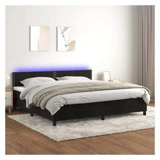 vidaXL Boxspringbett 200 x 200 cm Schwarz