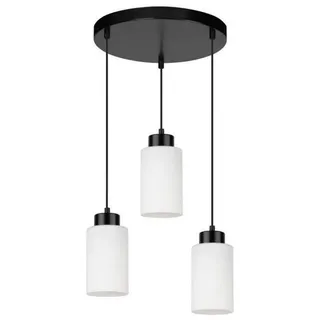 Spot-Light 1721304 - BOSCO 3xE27/60W/230V Seil-Pendelleuchte - Weiß/Schwarz