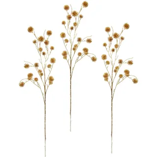 I.GE.A. Kunstblume I.GE.A. "Distel", gold Metallic, 3er Set