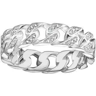 Thomas Sabo TR2500-051-14-54 Ring - Kettenglieder weiße Steine Silber Damen,
