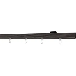 GARESA Vorhangstange Finn Deckenmontage 1-läufig Ø 0 mm 110 cm Grau/Schwarz