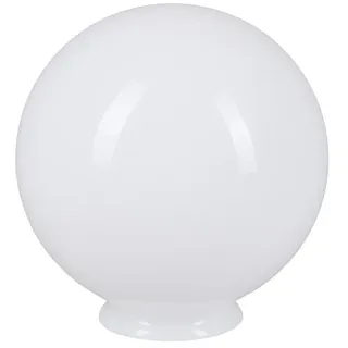 Home4Living Lampenschirm Kugelglas Opalglas Ø 160mm weiß Lampenglas rund Ersatzglas, mit Kragen weiß