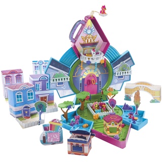 My Little Pony Mini World Magic Mini-Kristallspielhaus, Spielset mit 5 Sammelfiguren, für Kinder ab 5 Jahren