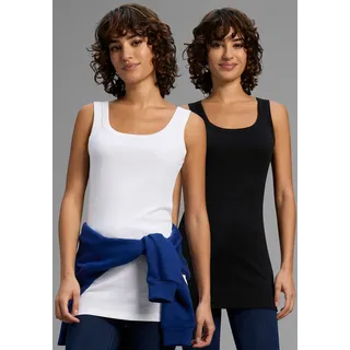FLASHLIGHTS Tanktop Schwarz/Weiß 56/58