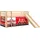 90 x 200 cm inkl. Rollrost und Textil-Set Kiefer massiv natur fire rescue