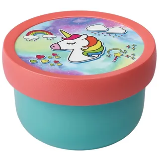 MEPAL Fruchtbox für Kinder CAMPUS Snackbox 0,3 Liter Motiv Unicorn / Einhorn