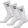 Socken 3 Paare Weiß 36-40