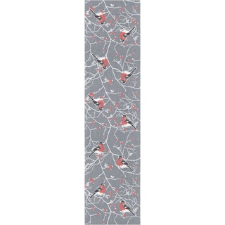 Ekelund Tischläufer Frostkvist 35x140 cm, Pixel gewebt (6-farbig) grau