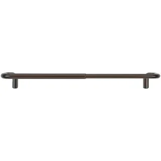 Umbra Twilight Single Curtain Rod Set – Wrap Around Design is Ideal for Blackout or Room Darkening Panels, 28-48, Bronze, 18/8 Stainless Steel, 28 to 48-Inch