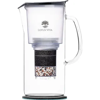 Lotus Vita Wasserfilter-Kanne Toya 1,4L - Natura Plus - Transparent