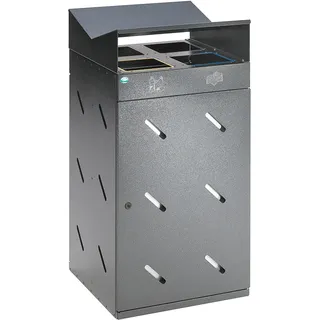 VAR Wertstoffsammelstation WS 58 200 l Antik-Silber