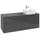 Waschbeckenunterschrank 140 x 55 cm Glossy Grey