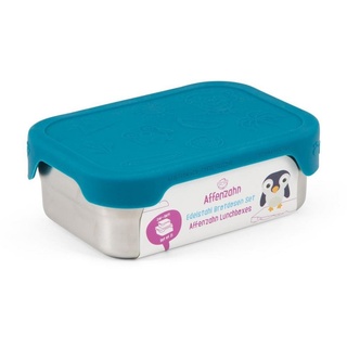 Affenzahn Lunchbox, mit Snackbox, aus Edelstahl, für Kinder blau