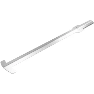 FENNEK Schürhaken | extra Lange Ausführung mit 67,5 cm für Feuerschale & Grill | breiter Haken zum Bewegen von Brennholz | ohne Holzgriff 100% Edelstahl | Made in Germany